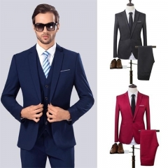 ZOGAA 2019 High Quality Men Fashion Slim Suits Male Business Casual Groomsman 2pcs Wedding Suit Men's Jacket Pants Trousers Sets