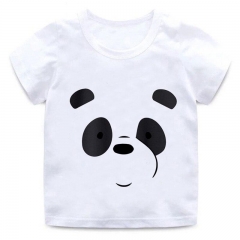 ZSIIBO Tshirt Children's Wear Children's T-Shirts For Girls Boys Clothes T-Shirts For Boys Panda Brothers o-neck Girls Tops