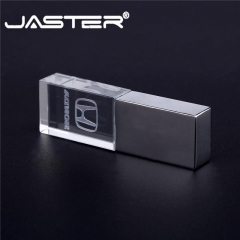 JASTER Honda crystal + metal USB flash drive pendrive 4GB 8GB 16GB 32GB 64GB USB 2.0 External Storage memory stick u disk