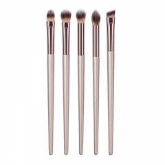 Hot Sale Champagne Cosmetic Makeup Brush Lip Makeup Brush Foundation Powder Eyeshadow Eyeliner Concealer Brush Maquillaje