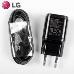 Original LG Wall Charger EU Plug 1.8A Travel Adapter + Cable for LG G2 G3 G4 Black mcs-04ER