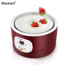 Kbxstart 220V 1L Electric Yogurt Maker Machine Yogurt Natto Rice Wine DIY Tool Stainless Steel Inner Kithchen Appliance