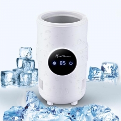 ALLOET 500ml Mini Electric Refrigerator Cup LED Display Instant Cooling Cups Desktop Fridge Drink Bottle Heating Cooler Freezer