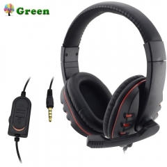 Headphones 3.5mm Wired  Gaming Headset Earphones Music Microphone For PS4 Play Station 4 Game PC Chat computer With Microphone