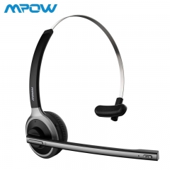 Mpow M5 Bluetooth V4.1 Headset Wireless Truck Driver Headphones Hands-free Call Earphone With Mic For Call Center Office Skype