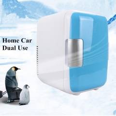 Dual-Use 4L Home Car Use Refrigerators Mini Refrigerators Freezer Cooling Heating Box Cosmetic Fridge Makeup Refrigerators