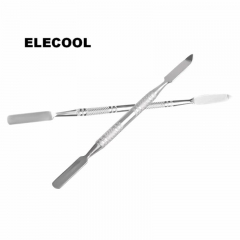 ELECOOL Stainless Steel Dual Heads Makeup Toner Spatula Mixing Stick Foundation Cream Mixing Tool Cosmetic Make Up Tool