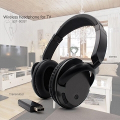 Professional Wireless Headset For TV PC Computer MP3 TV Over-Ear Headset Support FM Function With USB Transmitter