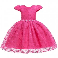 Children's princess dress, children's wear, girls, fluffy mesh dress, school costumes, Europe and America