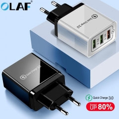 Olaf USB Charger quick charge 3.0 for iPhone X 8 7 iPad Fast Wall Charger for Samsung S9 Xiaomi mi 8 Huawei Mobile Phone Charger