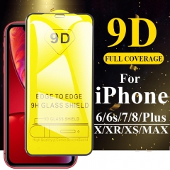 9D 9H Tempered Glass for iPhone 11 Pro Max Xs Max Xr X 6 6S 7 8 Plus 5 5S SE Full Cover Screen Protector for iPhone 11 Pro Glass