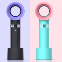 Electric Bladeless Fan Portable Cordless Usb Charging Mini Handheld Fan Handheld Mini Cooler No Leaf Handy Fan