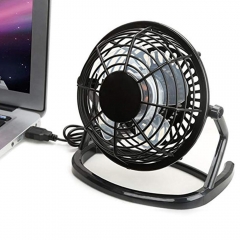 Mini USB Portable Cooler Cooling Key Switch  Mute Table Desk Fan with 360 Rotation Super Mute Silent for Notebook Laptop  4 Blad