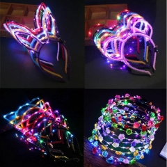 Luminescence Headdress Cat Ear Rabbit Eared Hair Band with LED Flash Toys