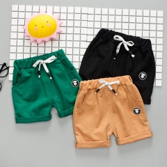 Summer Thin Children Wear Shorts Boy Baby and Girl Pants Solid Color Cotton 1-4 Year Old Children's Leisure Pants Toddler Baby