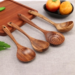 Japanese Portable Wooden Cooking Utensil Nonstick Cooking Spatula Spoon Food Shovel Chopstick Fork Travel Tableware Kitchen Tool