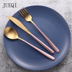 JueQi Tableware Set Cutlery Stainless Steel 304 Utensils Kitchen Dinnerware include Knife Fork TeaSpoons 18/10