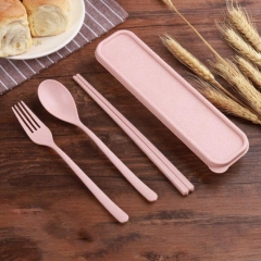 Pink with tableware