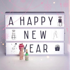 Letters Cinema Lightbox A4 85pcs LED Replacement Message Light Card Boxes Gifts Tool Photography New Year Gift