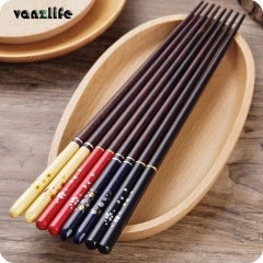 vanzlife Japanese Cherry wooden chopsticks pointed domestic tableware long creative no slip chopsticks