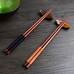 Handmade Japanese Natural Chestnut Wood Chopsticks Set Value Gift Sushi Chinese food Tie line