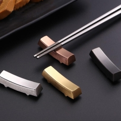 1Pcs Chopsticks Holder Chopsticks Pillow Portable Kitchen Tools Stainless Steel Chopstick Rest Rack Spoon Stand Table Decorative