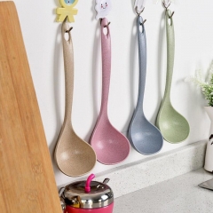 New Wheat Straw Soup Spoon Ladle Tablespoon Eco-Friendly Dinner Scoop Healthy Rice Spoons Kids Tableware Utensils Home Supplies