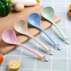 NICEYARD Wheat Straw Long Handle Meal Dinner Scoop Ladle Tableware Soup Spoon Eco-Friendly Kitchen Supplies