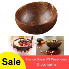 Natural Coconut Bowl Eco Friendly Soup Salad Noodle Rice Bowl Wooden Fruit Bowls Handicraft Art Work Decoration