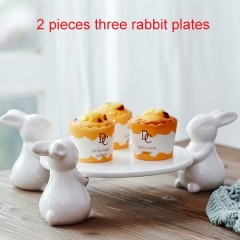 2 PCS three rabbits