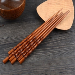 2 Pairs Creative Natural Handmade Wood Chopstick Gift Tableware Chopsticks Eco-Friendly chopsticks wood Chinese Chopsticks 8.1