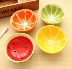 1PC Cute Bowl Lovely Hand Painted Fruit Bowl For Children Watermelon Ceramic Bowl Cartoon Tableware Flatware OK 0122