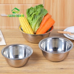 Household Stainless Steel Bowl 304 Small Large Kitchen Sink Circular Washbasin Soup Bowl Basin Thickened And Deepened Bowl