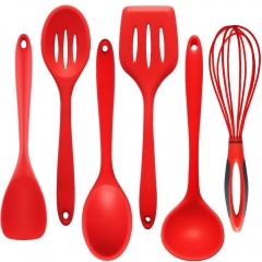 1 Piece Silicone Cooking Utensils Include Soup Spoon Drain Shovel Whisk Multifunctional Kitchen Cooking Tools