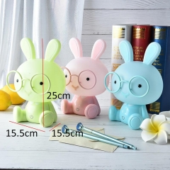 Cute Baby Study Bedroom Lamp Rabbit Night Light Led Night Lamp Christmas Gift Bedside Decor Kids Glasses Rabbits Lights 0-5W