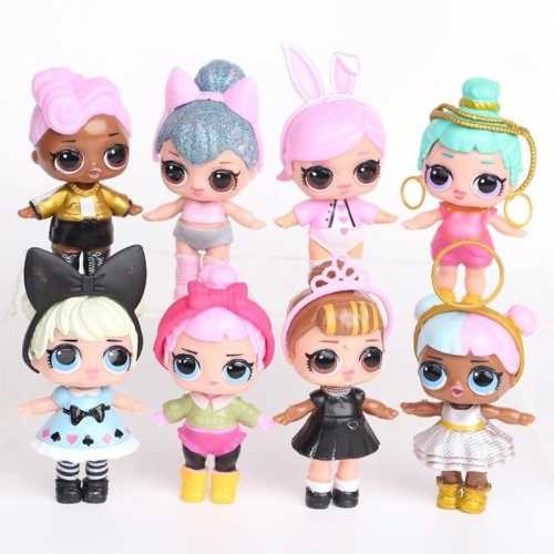 8-9CM Original lol surprise dolls random styles send 1pcs 3pcs diy lols dolls Puzzle toys LOL Capsule girl toy surprise dolls