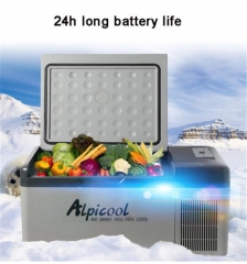 Mini Car Refrigerator 15L 40W LED Display Multi-functional Compressor Fridges Portable Cooler Freezer with APP Control