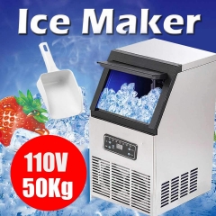 Automatic Ice Making Machine 60 KG Commercial or Household for Bar Coffee Milk Tea Shop Electric Cube Ice Maker Machine Portable