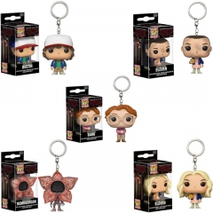 FUNKO POP Stranger Things POCKET ELEVEN Demogorgon Barb Vinyl Doll KeyChain Collection Action Figure Toys for Kids Birthday Gift