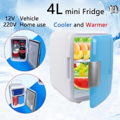 4L Mini Heating Box Fridge Home &amp; Car Ultra Quiet Refrigerators Low Noise Car Refrigerators Cold Storage Cosmetic Refrigerator