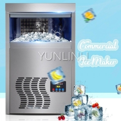 Commercial Ice Machine Square Ice Making Machine  Intelligent Ice Maker Ice Freezer Temperature Control HZB-50t