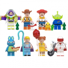 Disney Toy Story4 Movie Characters Action Figure Buzz Lightyear Alien Bonnie Woody Jessie Ducky Duke Caboom Building Blocks Kid