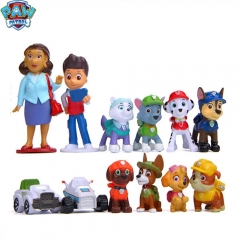 12pcs Paw Patrol Patrulla Canina PVC Action Figure 3-10cm Anime figure puppy patrol Toy Patroling Canine Toys for Children 2D08