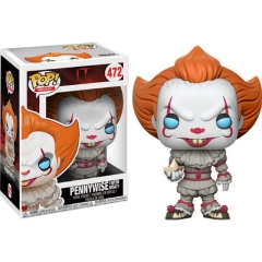 Funko pop  Horror Movie: IT - Pennywise with boat Vinyl Figure Model Toy IN Box