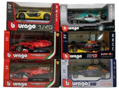 BBurago 2018 F1 1:43 RedBull W05 W07 SF71H SF70H SF16 RB13 RB14 Diecast Racing Model Car Toy Cars