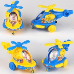 Model Flying Plastic Kids Gift Wind Up Animal DIY Pull Rope Children Clockwork Cartoon Classic Cute Toy Helicopter