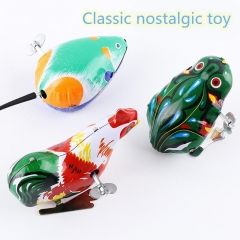 Kids Toys Classic Nostalgic Clockwork Toy Jump Frog Cock Rat Retro Toys Children Puzzle Education Free Shipping