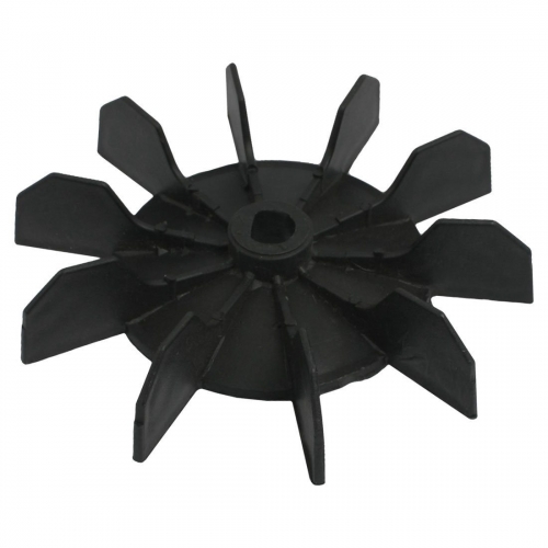 Replacement 0.5" Inner Bore 10 Impeller Air Compressor Motor Fan Blade Black