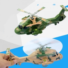 1Pcs Classic Fashion Helicopter Model Rope Wind Up Toys Simulated Appearance Camouflage Aircraft Children Entertainment Toys