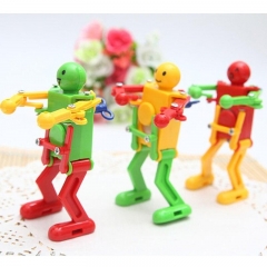 Children Kids Plastic Clockwork Spring Wind-Up Toy Adjustable Colorful Dancing Robot Toy Classic Cute Cartoon Toys Gifts